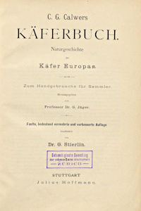 Obálka C. G. Calwers Käferbuch