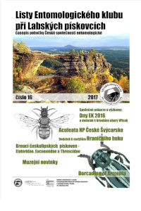 Obálka Listy Entomologického klubu při Labských pískovcích