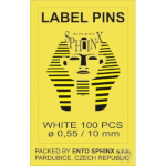 Small package of labeling pins