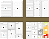Examples of the internal layout of a collection box Examples of the internal layout of a collection box